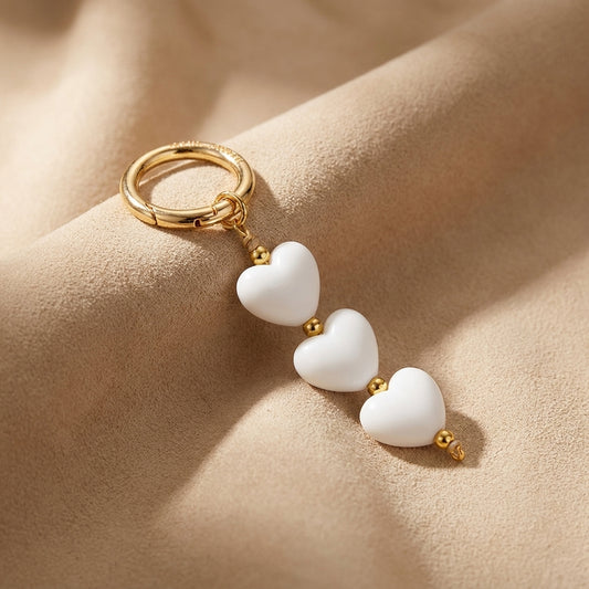 Tasbedels Hart en Goud Wit