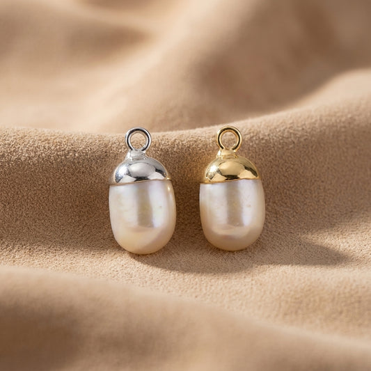 Ronde zoetwaterparel charm