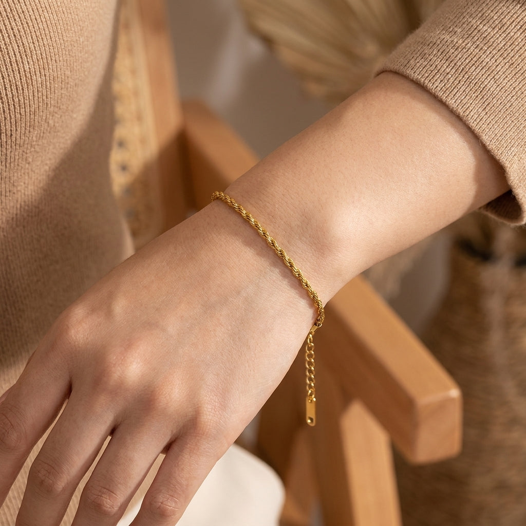 Small Twisted Rope Bracelet