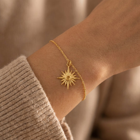 Shining sun charm